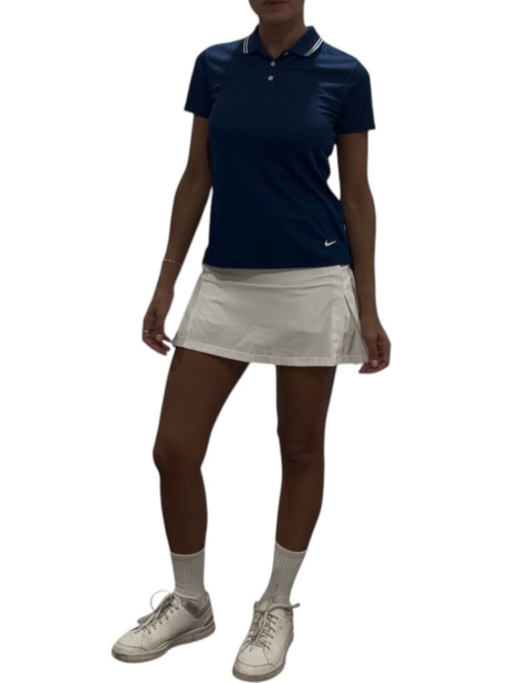 Halara White Pleated Tennis Skirt Lined Mesh Stretch Pickleball Golf Size S